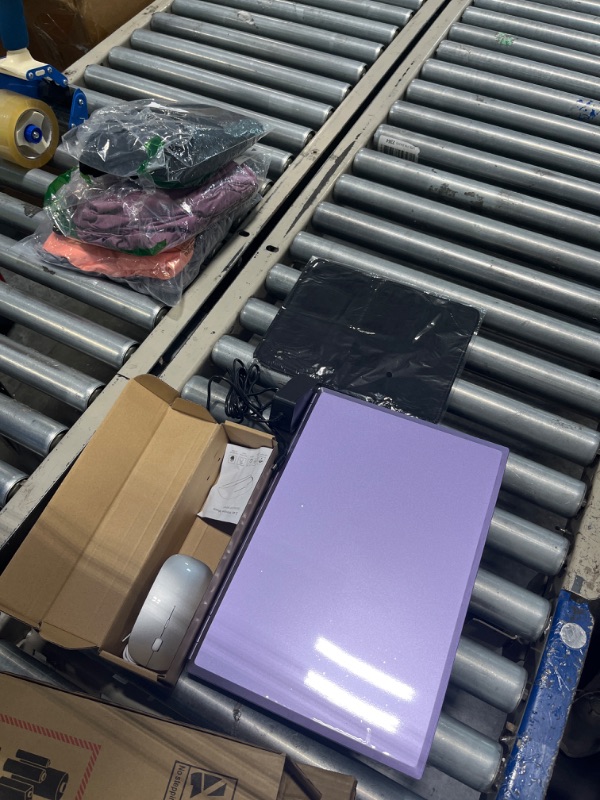 Photo 4 of ***new factory packaging***?Win 11 Pro/Office 2019? 16" Laptop Ultra-Narrow bezels 2.5K FHD(2560x1600) IPS Screen, Celeron N5095,16G RAM, 512GB SSD, Color Backlit KB, Fingerprint Reader, Type-C, HDMI(16G+512GB SSD, Purple)