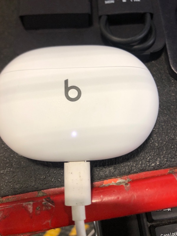 Photo 4 of ***light use***Beats by Dr. Dre - Beats MJ4Y3LL/A Studio Buds True Wireless Noise Cancelling Earbuds - White