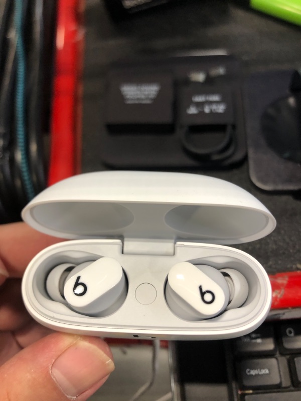 Photo 5 of ***light use***Beats by Dr. Dre - Beats MJ4Y3LL/A Studio Buds True Wireless Noise Cancelling Earbuds - White