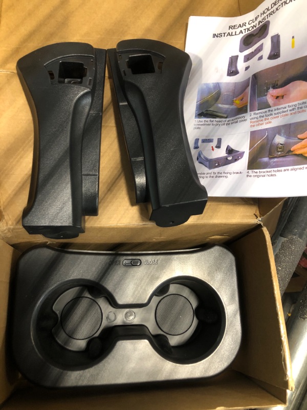 Photo 3 of ***used***Mabett Upgrade Removable Rear Dual Cup Holder for Ford Bronco 2021 2022 2023 2024 2/4 Door Bronco Accessories?Not for Bronco Sport