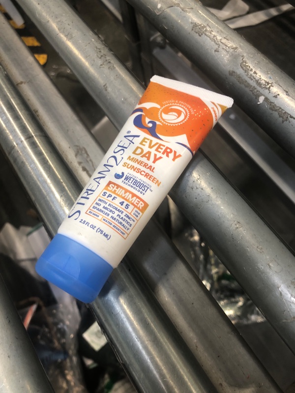 Photo 2 of ***USED***SPF 45 Every Day Shimmer Mineral Sunscreen | 2.5 Fl Oz Biodegradable, Paraben Free & Reef Safe Sunscreen | Non-Greasy, Lightweight & Shimmer Mineral Protection Against UVA & UVB for Face & Body