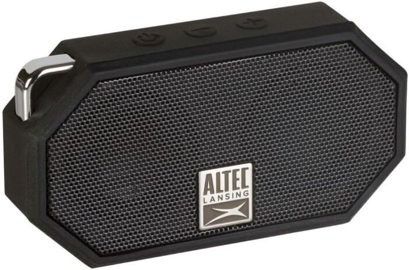 Photo 1 of Altec Lansing Mini H2O - Waterproof Bluetooth Speaker, IP67 Certified & Floats in Water, Compact & Portable Speaker for Hiking, Camping, Pool, and Beach,Black
