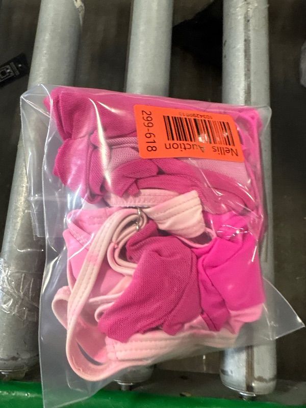 Photo 1 of CRISONE Girls' Size 7-14 Years Pink Solid Modern Off-The-Shoulder One Piece Swimsuit with Mesh Cover Up. 