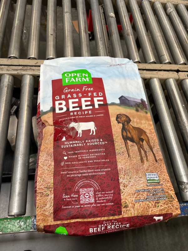 Photo 2 of ***EXPIRES 10/03/2025*** Open Farm Grass-Fed Beef Grain-Free Dry Dog Food, 100% Humanely Raised Wagyu Recipe with Non-GMO Superfoods and No Artificial Flavors or Preservatives, 22 lbs