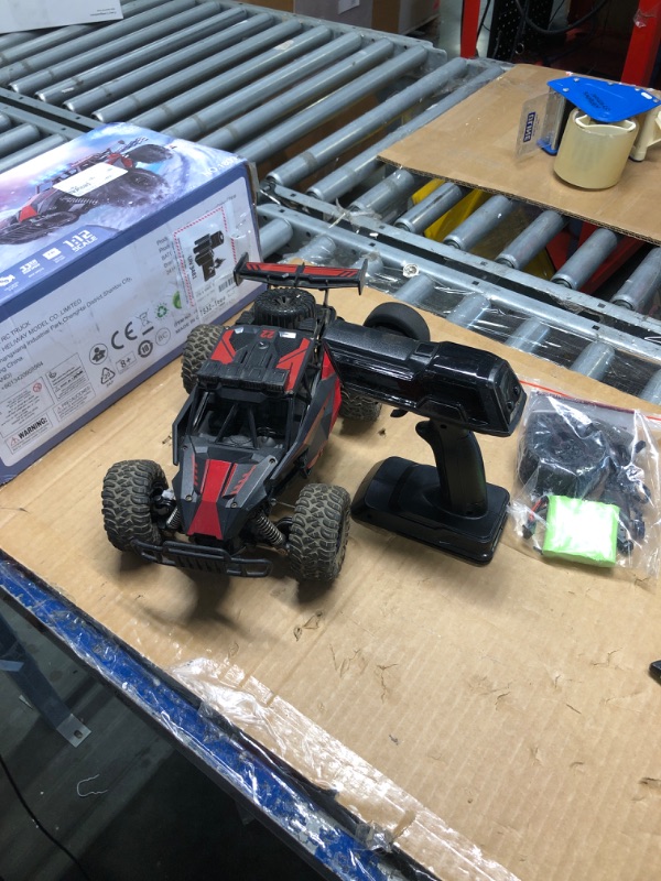 Photo 3 of ***used***BLUEJAY Remote Control Car - 2.4GHz High Speed 33KM/H RC Cars Toys, 1:12 Monster RC Truck Off Road with LED Headlight and Rechargeable Battery Gifts for Adults Boys 8-12