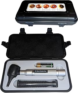 Photo 1 of ?Lifetime Warranty?4th Generation Doctor Mom LED Pocket Pro Otoscope with Both Adult and Pediatric Disposable Specula Tips, Battery, and Protective Hard Plastic Case