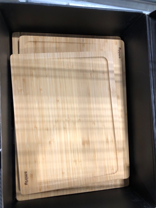 Photo 1 of ******LIKE NEW***SMIRLY Wood Cutting Boards for Kitchen - Bamboo Cutting Board Set