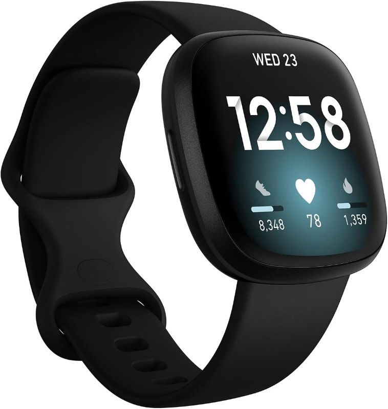 Photo 1 of ***SEE NOTES*** Fitbit Fitbit Versa 3, Black
