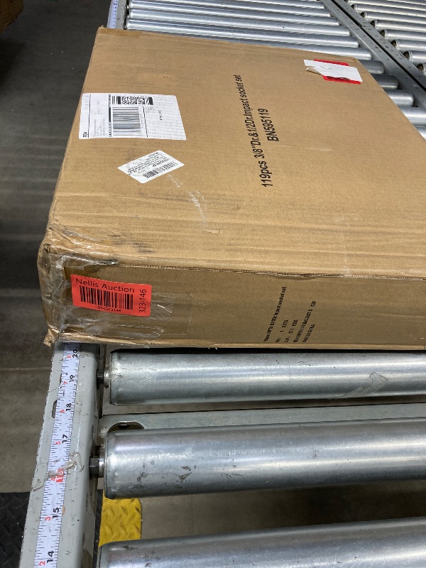 Photo 1 of boen 119 Piece Impact Socket Set, 1/2" & 3/8" Drive Socket Set Deep/Shallow SAE/Metric, Cr-MO & S2, 6 Point, Impact Bit, Allen Sockets Included