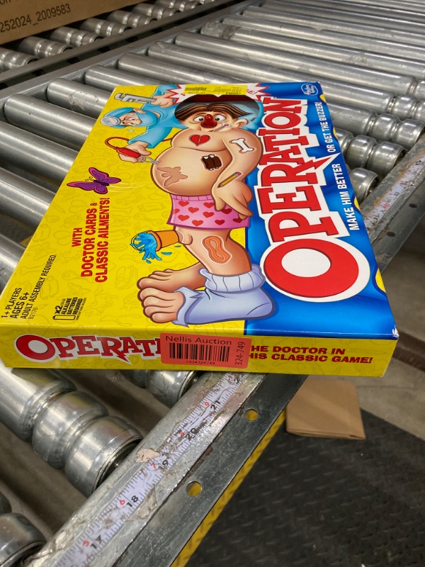 Photo 1 of Hasbro Gaming Operation Electronic Board Game with Doctor Cards and Funny Ailments, Kids Games, 1+ Players, Funny Board Game for Children Ages 6+