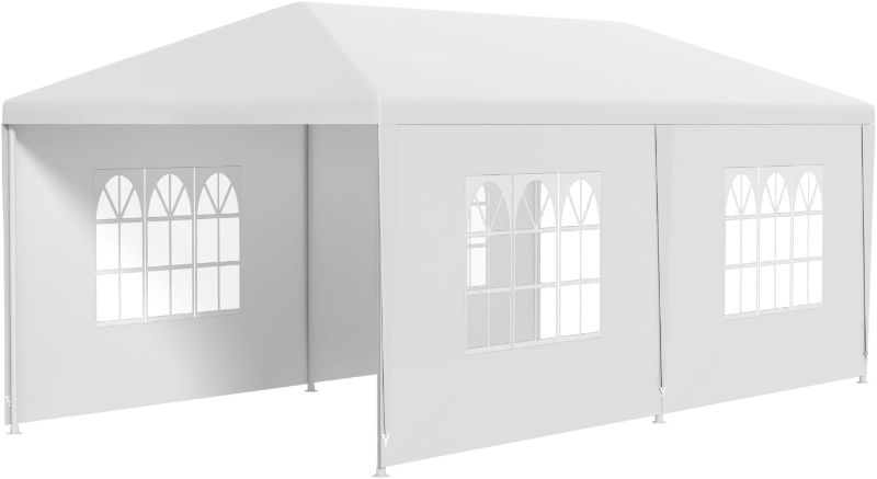 Photo 2 of 10x30 Party Tent Wedding Patio Gazebo Outdoor Carport Canopy Shade with Side 8 Removable Walls