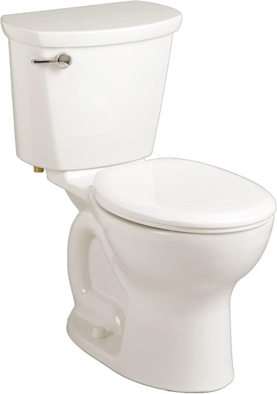 Photo 2 of American Standard 215DB104.020 Cadet Pro 1.28 GPF 2-Piece Round Front Toilet with 10-in Rough-In, Medium, White