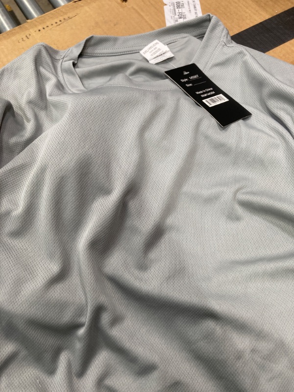 Photo 1 of Amazon Essentials Long Sleeve Shirt for Men, Performance Tech, XL Grey
