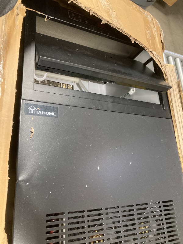 Photo 1 of YITAHOME 2 Way Water Inlet Commercial Ice Maker Machine 100LBS/24H, Tap Water & Bottom Loading, 33LBS Storage Bin, Under Counter Ice Machine with Stainless Steel Ice Scoop, Ice Bucket