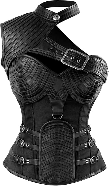 Photo 1 of Charmian Women's Steampunk Gothic Heavy Strong Steel Boned Corset with Zipper
