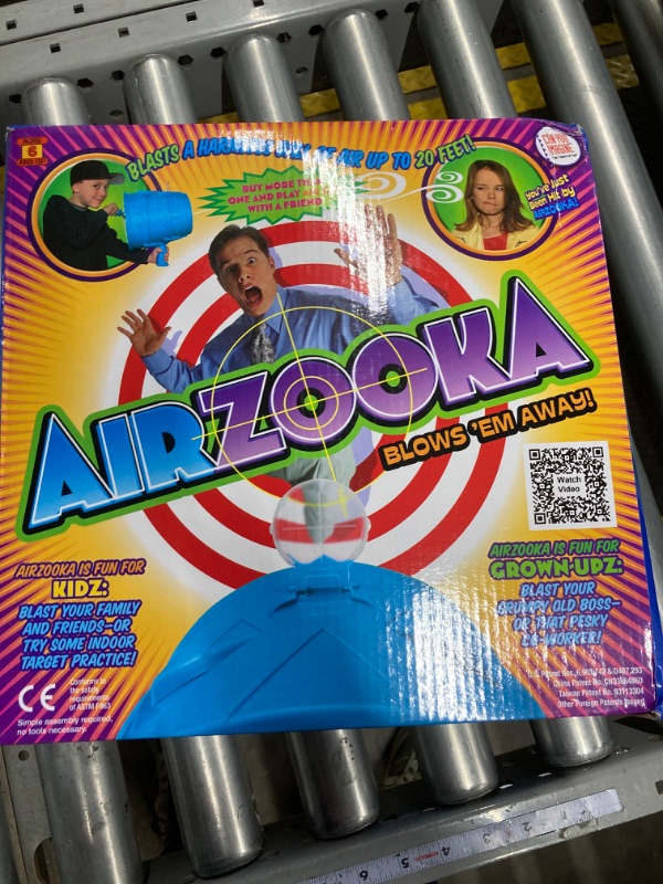 Photo 2 of Airzooka Air Blaster- Blows 'Em Away - Air Toy for Adults and Children Ages 6 and Older - Black