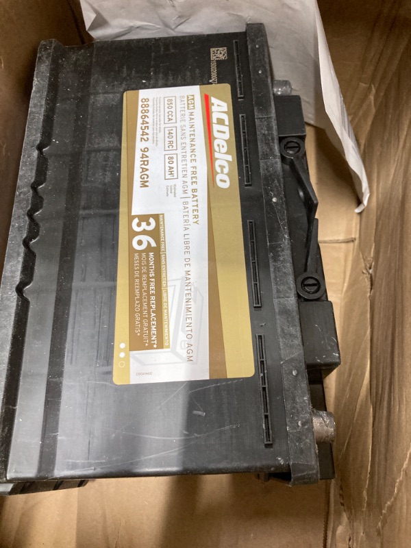 Photo 4 of ACDelco Gold 94RAGM (88864542)  AGM BCI Group 94R Battery