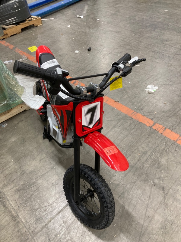 Photo 1 of 




Visit the SUSIELADY Store
SUSIELADY 24V Electric Dirt Bike, 250 W Kids Powered Motorcycle, with Twist Grip Throttle, Hand-Operated Dual Brakes, Speed Up to 10 MPH, for Kids Aged 8-12, Red