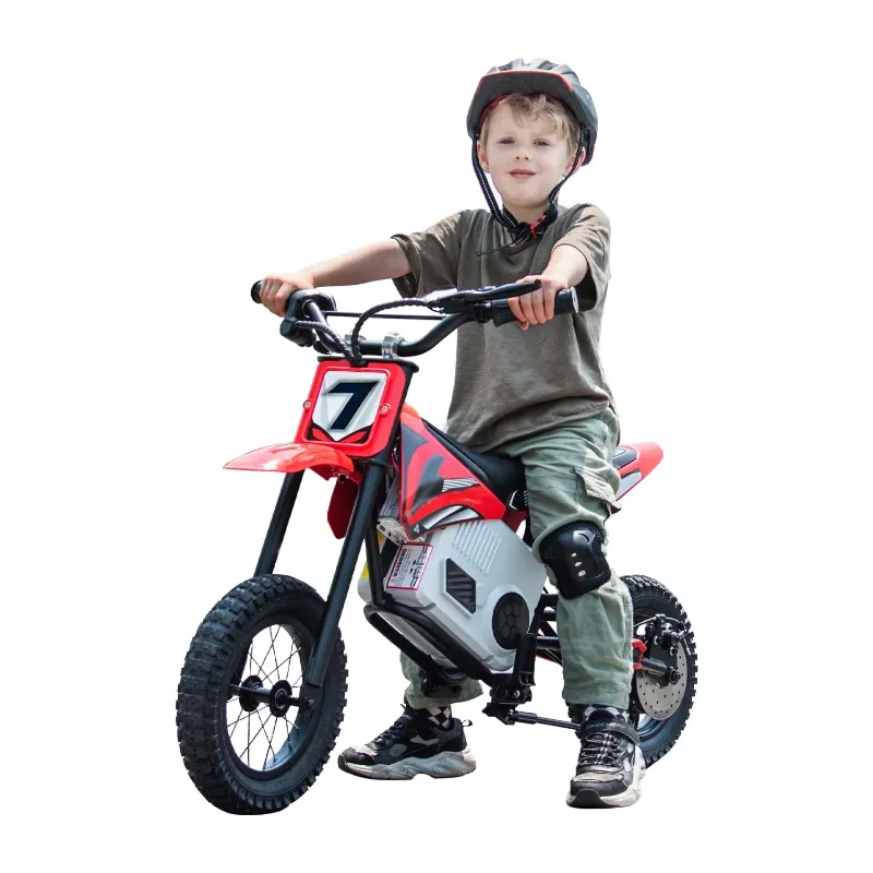 Photo 2 of 




Visit the SUSIELADY Store
SUSIELADY 24V Electric Dirt Bike, 250 W Kids Powered Motorcycle, with Twist Grip Throttle, Hand-Operated Dual Brakes, Speed Up to 10 MPH, for Kids Aged 8-12, Red