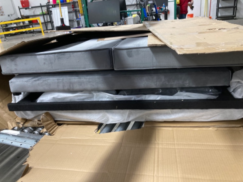 Photo 1 of L-Shaped Pull Out Sleep Couch Bed Modern Reversible Sleeper Sectional Sofa Velvet Upholstered Corner Tufted Convertible Sofabed W/Storage Chaise, USB Ports, Side Pockets and Pillows for Living Room