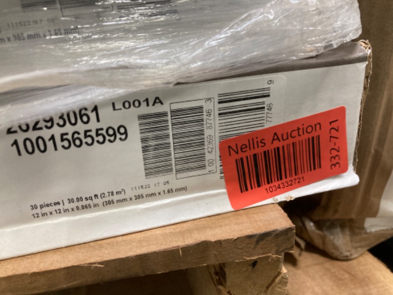 Photo 1 of 82 Boxes-Trafficmaster 26293 Peel N' Stick Tile 12" X 12" Bodden Bay Grey 1.65 mm (0.065") / 30 sq. ft. Per Case, 2.15 " x 12.25 " x 12.25" (Pack of 30)