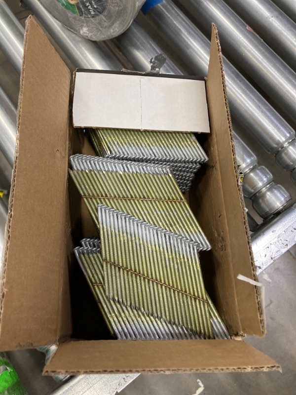 Photo 2 of 3 in. x 0.120-Gauge Wire Collated Galvanized Steel Framing Nails (2,000 per Box)