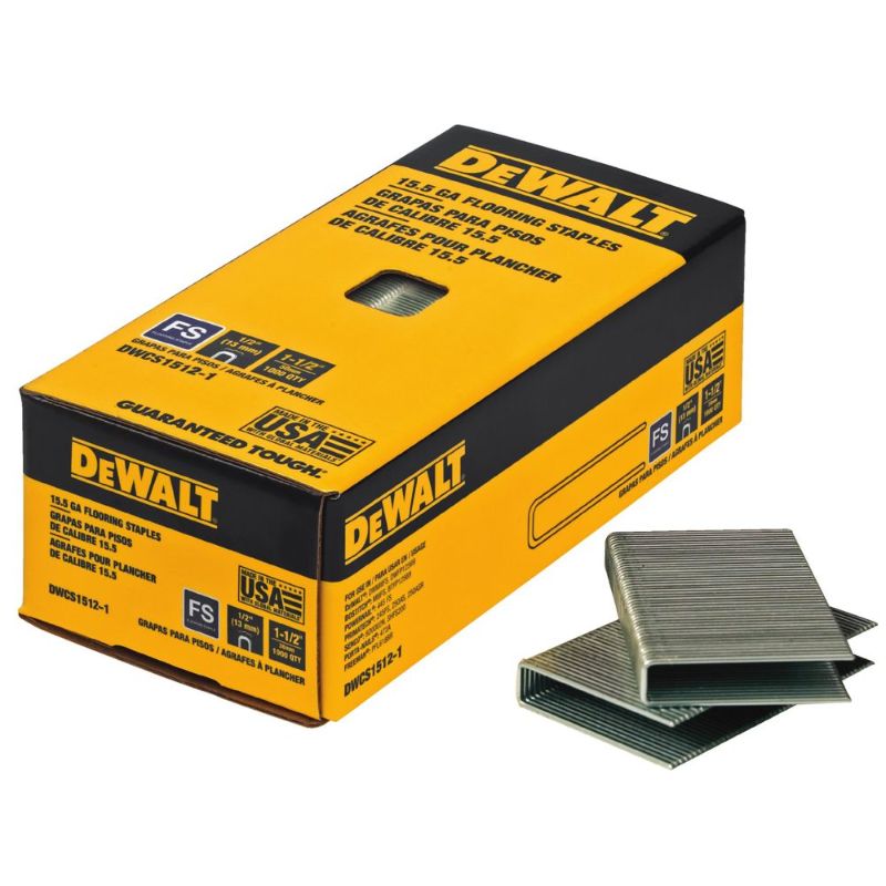 Photo 1 of 1-1/2 in. X 15.5-Gauge Glue Collated Flooring Staples (1,000 per Box)