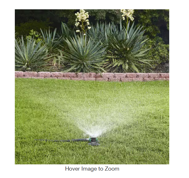 Photo 1 of 1,225 sq. ft. Metal Square Spray Lawn and Garden Sprinkler 3pcs