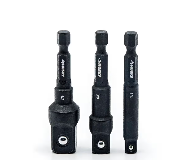 Photo 1 of 2.5 in. Impact Socket Adapter Set (3-Piece)