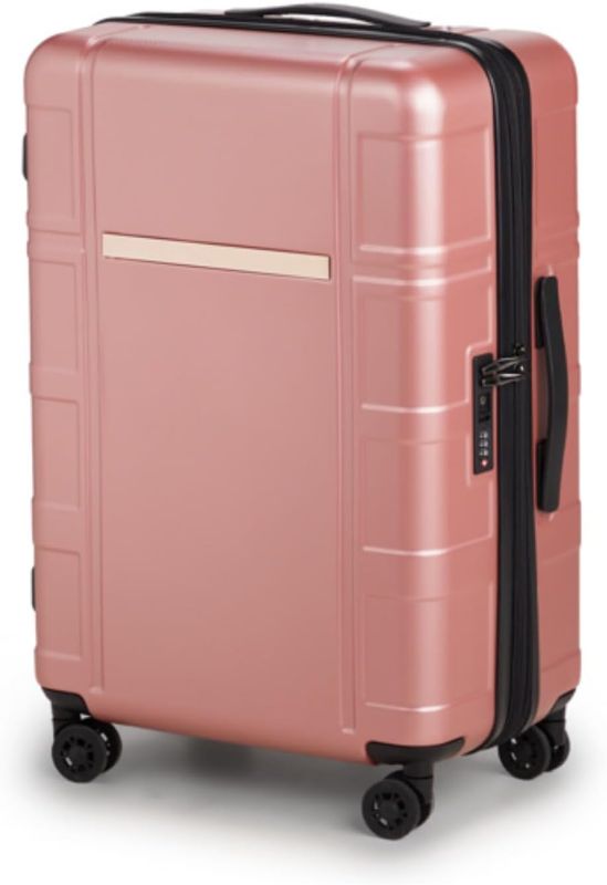 Photo 1 of 
CIGEGE 24 Inch Expandable Luggage, Suitcase, Single Suitcase, Silicone Handle, Inner Iron Outer Aluminum Trolley Case, Interior Organization, Silent Wheels,...