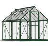 Photo 1 of ****BOX 2 OF 2 ONLY/MISSING PARTS****Palram Canopia Hybrid 6 Ft. x 10 Ft. Greenhouse Kit Hobby DIY Walk in Green House Heavy Duty Polycarbonate with Aluminium Frame, with Lockable Door and Vent for Garden, GREEN