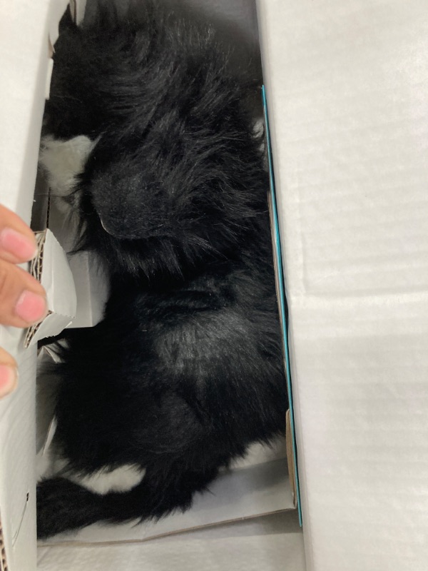 Photo 1 of JOY FOR ALL Companion Pet for Seniors - Lifelike Animatronic Cat - Realistic Soft-Touch Fur & Purring - Therapy Stuffed Animal - Toy for Alzheimer's & Dementia - Tuxedo