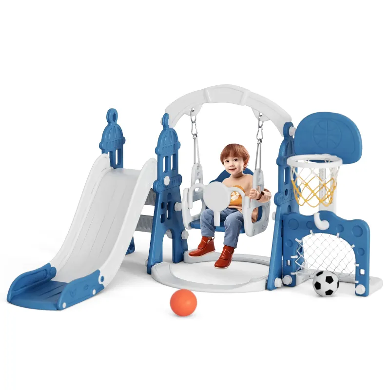 Photo 1 of **see notes**
Kids Slide and Swing Set - Perfect for Toddlers 1-6 Years - Extra-Large Indoor and Outdoor Playground Includes Slide, Swing, Basketball Hoop, and Climber