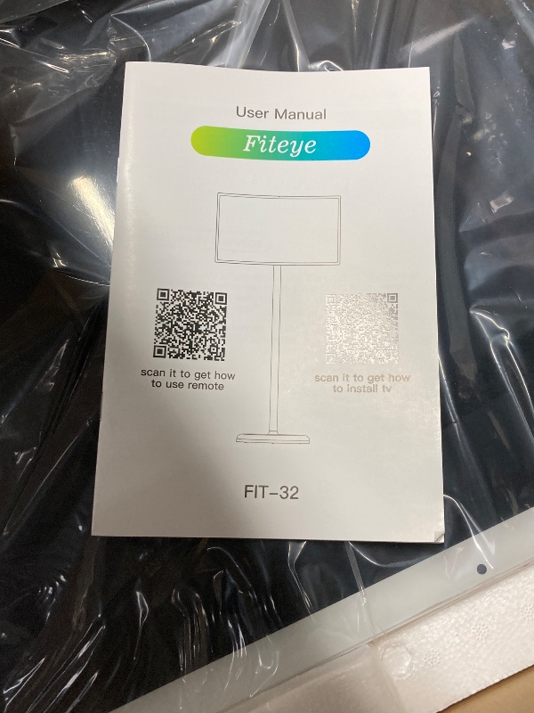 Photo 1 of Fiteye 32-Inch Portable TV with Incell Touch Screen | 6G RAM+128G Storage | 1080P TV on Wheels | Bestie Screen Built-in | 8H Video Play Time | Android OS | Full Swivel Rotation | Voice Remote Control