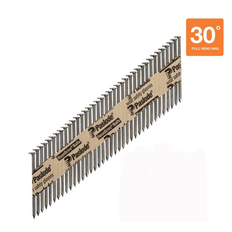 Photo 1 of 2-3/8 in. X 0.113 Round Drive 30-Degree Steel Brite Smooth Shank Paper Tap Framing Nails (750 per Box )
