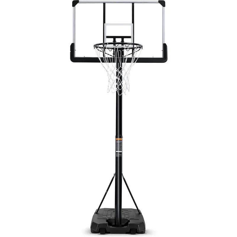 Photo 1 of **MISSING PIECES | Portable Basketball Hoop Goal Basketball Hoop System Height Adjustable 7 ft. 6 in..10 ft. with 44 inch Indoor Outdoor PVC Backboard Material
