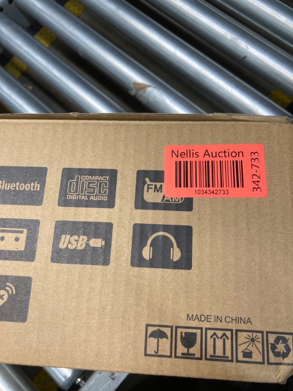 Photo 3 of G Keni Portable CD and Cassette Player Boombox Combo, Casette Tape Recorder with Remote, AM FM Radio, USB Playback with Earphone Jack, 5.1V Bluetooth Speaker, Battery Operated or AC Powered for Home