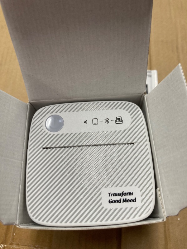 Photo 1 of Sticker Printer with 7 Rolls Sticker Paper,Bluetooth Thermal Printer Compatible with iOS & Android, Mini Pocket Printer Portable and Inkless,Study Printer for Flashcards, DIY, Notes