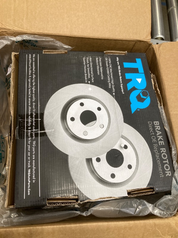 Photo 1 of ***these are only the rear rotors****TRQ Rear Brake Rotors Set Compatible with 2002-2004 Toyota Camry