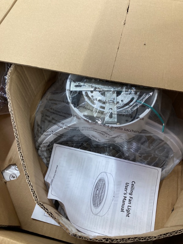 Photo 1 of LEDIARY 20 Inch Low Profile Ceiling Fan With Light