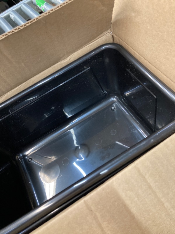 Photo 2 of 5-Pack Commercial Bus Tubs Box/Tote Box, Black Plastic Storage with Handles, Wash Basin Tub 8 Liter