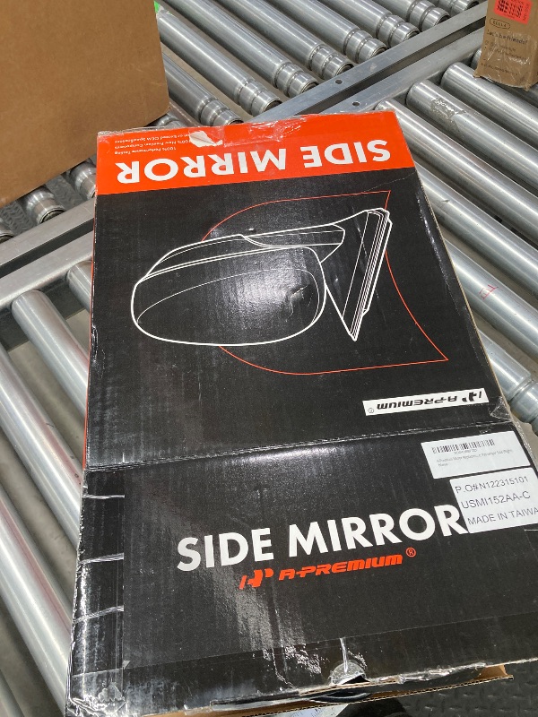 Photo 3 of A-Premium Passenger Side Manual Door Mirror Non-Heated Manual Folding Textured Black Outside Rear View Mirror