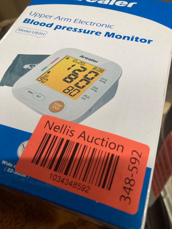 Photo 2 of Blood Pressure Monitors for Home Use Upper Arm FSA HSA Eligible, 8.7"-16.5" BP Cuff with 245 Sets for 3 Users, Large Display Automatic Digital Blood Pressure Machine with Batteries