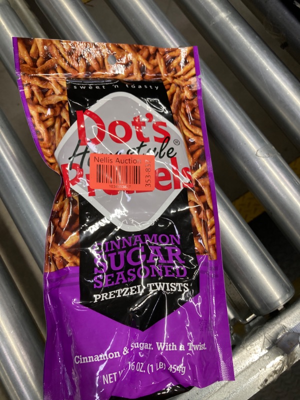 Photo 1 of Dot's Pretzels Cinnamon Sugar Seasoned Pretzel Twists, Healthy Kids Snacks, 16oz Grocery Sized Bag (Pack of 3) Cinnamon-Sugar 16 Ounce (Pack of 3)