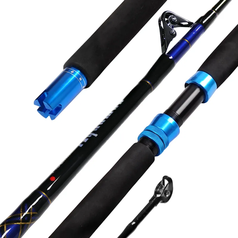 Photo 1 of Fiblink Saltwater Offshore Trolling Rod Conventional Boat Rod Carbon Fishing Pole(6-Feet, 80-120lb)