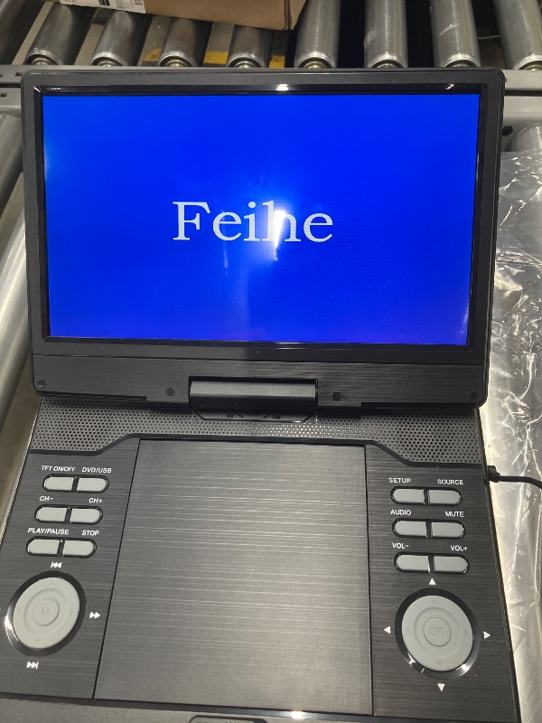 Photo 2 of 13.8" Portable DVD Player Built in TV with 12" HD Screen, HDMI Input, Battery Powered and High Volume Speakers, Supports USB/Audio/Sync TV