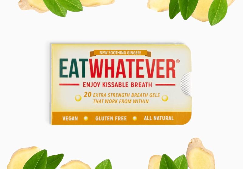 Photo 1 of Eatwhatever Ginger Breath Gels All-Natural Gluten-Free Vegan Breath Freshener