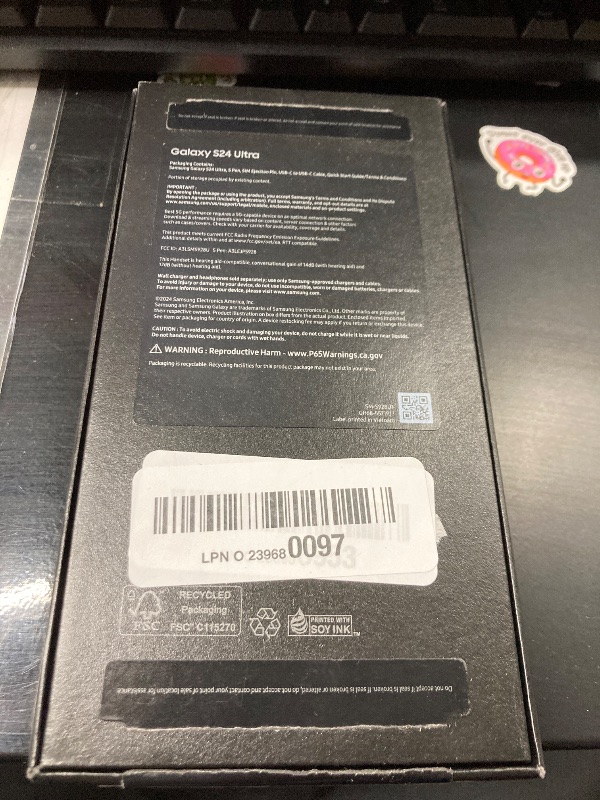 Photo 4 of *** SEE NOTES *** Samsung Galaxy S24 Ultra Cell Phone, 512GB AI Smartphone, Unlocked Android, 200MP, 100x Zoom Cameras, Fast Processor, Long Battery Life, Edge-to-Edge Display, S Pen, US Version, 2024, Titanium Black