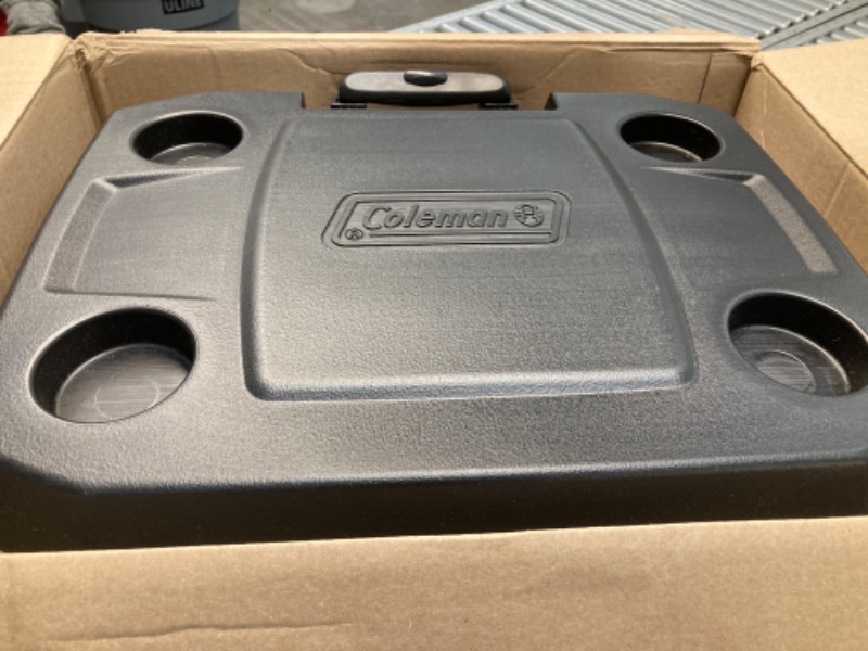 Photo 2 of Coleman Portable Rolling Cooler | 50 Quart Xtreme 5 Day Cooler with Wheels | Wheeled Hard Cooler Keeps Ice Up to 5 Days Black Cooler