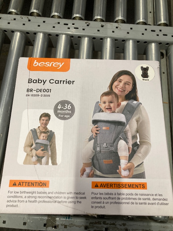 Photo 2 of besrey Baby Carrier Hip Seat for Dad, Baby Carrier Newborn to Toddler, Front Summer Infant Carrier, Plus Backpack Carrier, Men Holder, Harness for Carrying Infant, Happy Mom Hip Carrier with Strap